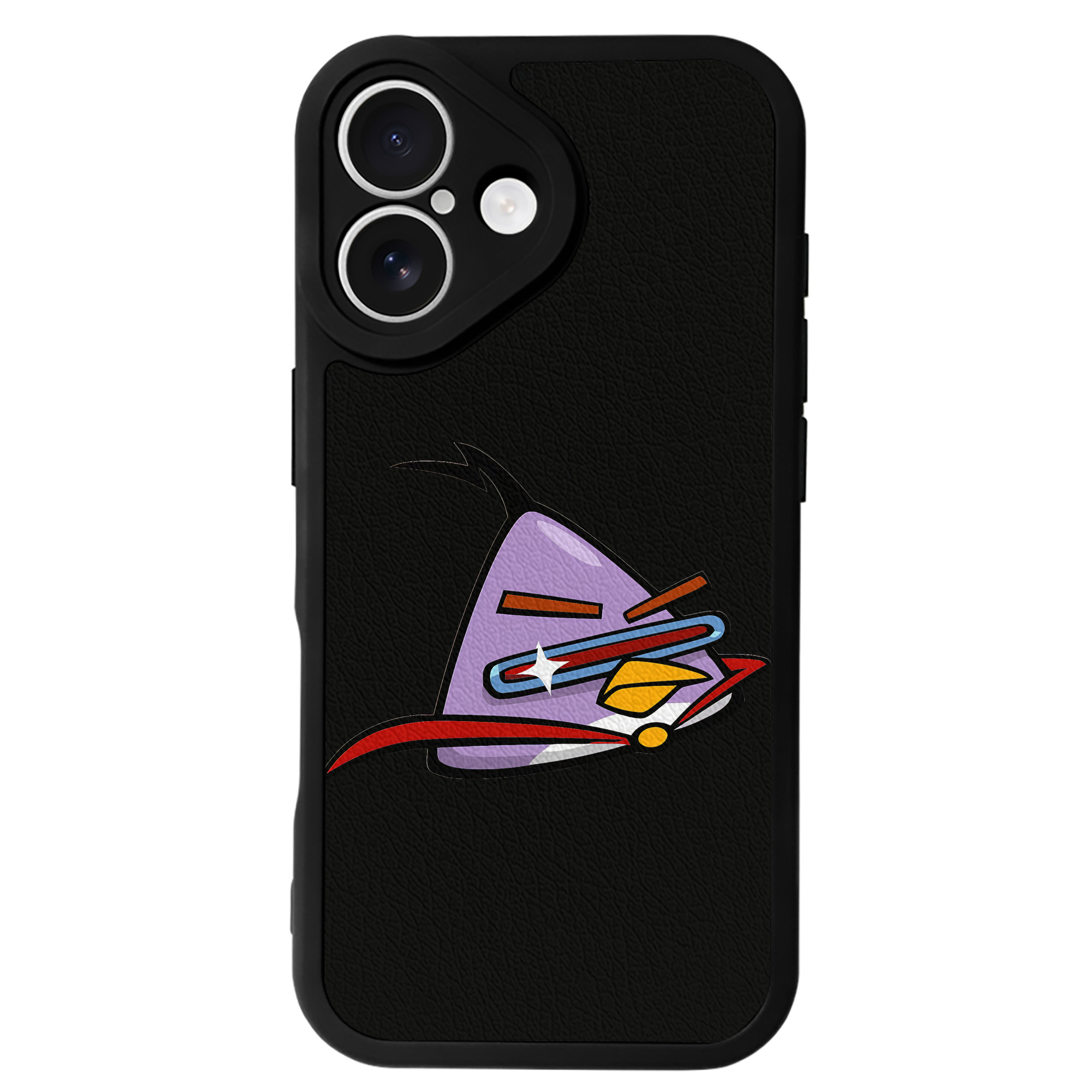 （画像用） Angry Birds アングリーバード 【iPhone 16シリーズ対応】シリコンスマホケース（レザー調） 材質：シリコン